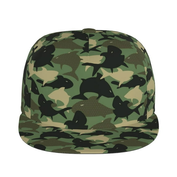 Sigee Camouflage Shark Print Men Women Fashion Baseball Cap,Unisex-Adults,Classic Adjustable Plain Hat