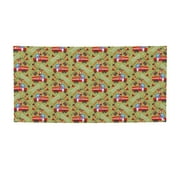 Sigee Cartoon Fire Truck for Large Happy Holiday Banner for Outdoor Indoor Home Wall Photo Background-