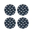 thumbnail image 1 of Sigee Cartoon Swan for Water-Resistant, Heat-Resistant, Non-Slip Leather Coasters Set, Ideal for Coffee Table, Office, Bar, Home Decor-Round Shape, 1 of 6