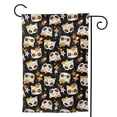 thumbnail image 1 of Sigee Cat Skulls and Flowers for Live Happy Decorative Small Garden Flag,Double Sided Yard Flags Holiday Garden Flags for All Seasons, 1 of 9