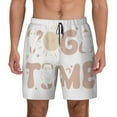 thumbnail image 1 of Sigee Cat Yoga Time Print Mens Swim Trunks with Compression Liner Quick Dry Swim Stretch Beach Shorts with Pockets,S-3XL, 1 of 1