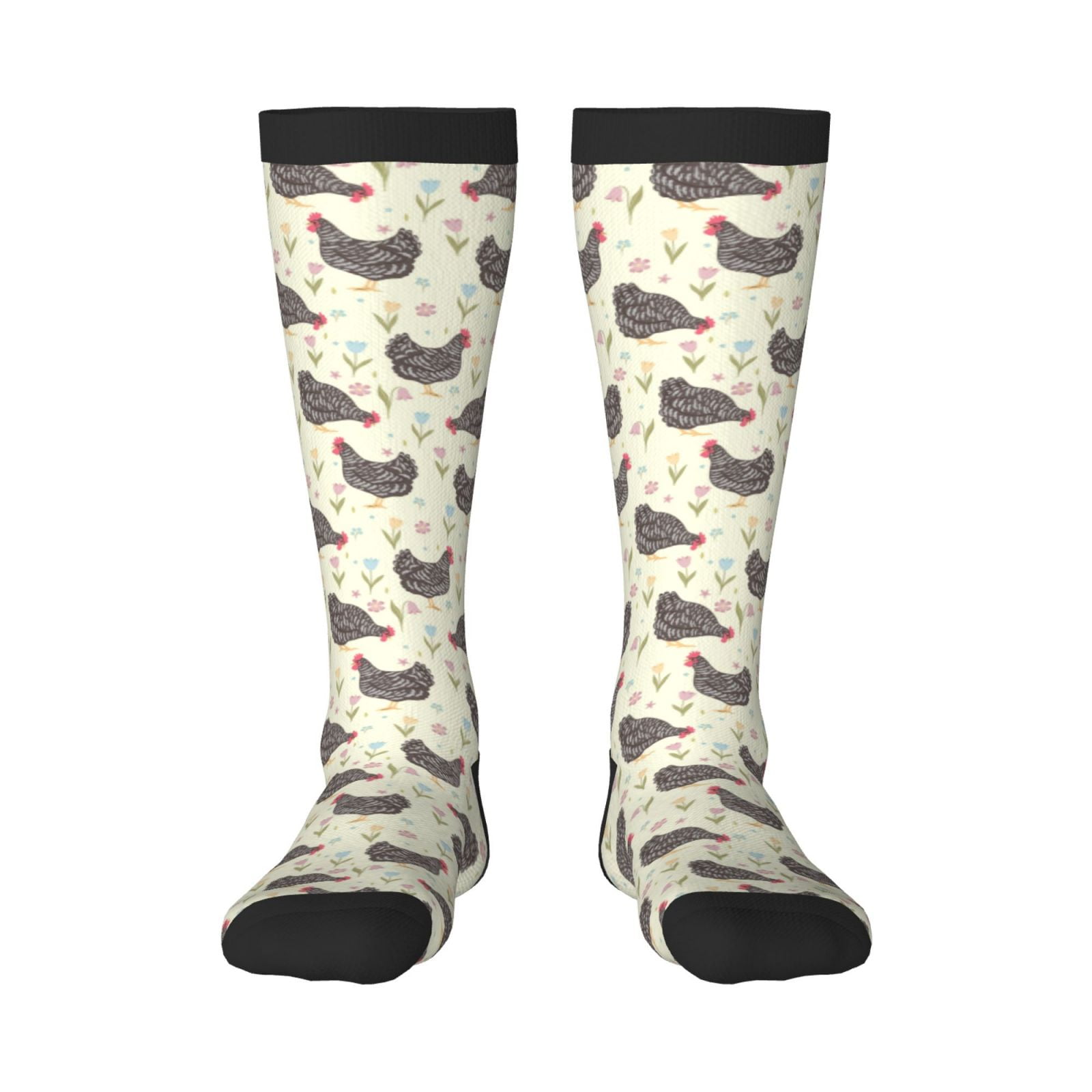 Sigee Chickens And Flowers for Socks for Men Women Socks Stocking