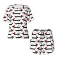 thumbnail image 1 of Sigee Christmas Dachshund for Sleepwear Casual Pjs with Pockets Women's Pajamas Sets Shorts 2 Piece Short Sleeve Lounge Sets X-Large, 1 of 9
