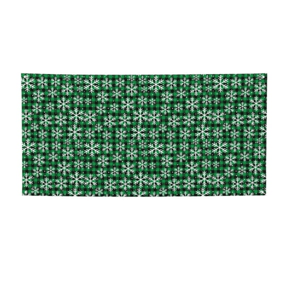 Sigee Christmas Pattern At Buffalo Plaid for Large Happy Holiday Banner for Outdoor Indoor Home Wall Photo Background-