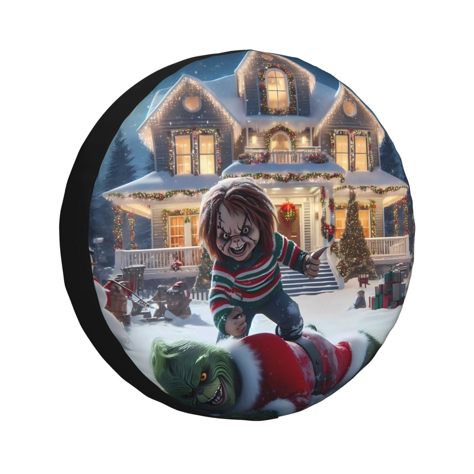 Sigee Chucky Bn for Tire Cover Wheel cover for Jeep Trailer RV SUV Truck Wheel 14-17 Inch,14 inch