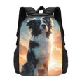 thumbnail image 1 of Sigee Cloud Border Collie for Simple large capacity backpack Travel Laptop Backpack, Business for Travel and Daily Use, 1 of 9