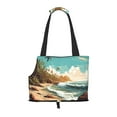 Sigee Coastal Palm Beach for Pet Carrier Bag for Puppy with Pockets for
