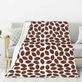 thumbnail image 1 of Sigee Coffee Rugby for Flannel Blanket - Ultra-Soft, Warm and Cozy, Perfect for Couch, Bed, or Travel-50"x40", 1 of 6