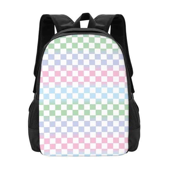 Sigee Colorful Checkerboard for Simple large capacity backpack Travel Laptop Backpack, Business for Travel and Daily Use