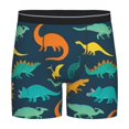 thumbnail image 1 of Sigee Colorful Dinosaur for Men's Boxer Briefs,Moisture Wicking and Breathable XX-Large, 1 of 9
