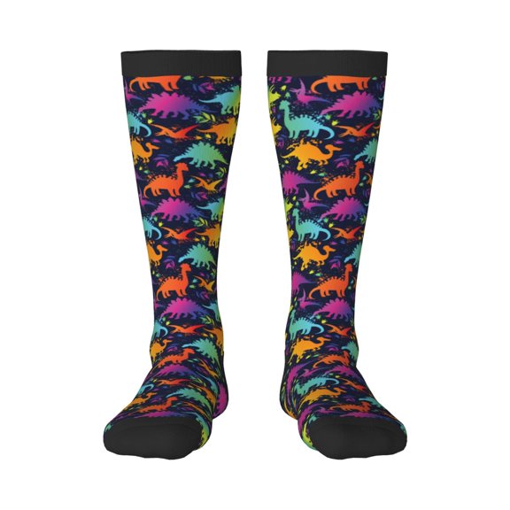 Sigee Colorful Dinosaur for Socks for Men Women Gifts for Him Boyfriend Teenage Boys Stocking Stuffers