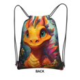 thumbnail image 1 of Sigee Colorful Flower Chameleon for Drawstring Zipper Backpack ,Waterproof, Durable, Lightweight Gym Bag for Sports, 1 of 5