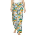 thumbnail image 1 of Sigee Colorful Fruits Print Women's Soft Pajama Pants - Breathable and Comfortable Lounge Sleep Bottoms with Elastic Waistband and Pockets-Small, 1 of 9