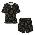 thumbnail image 1 of Sigee Colorful Game Controller for Sleepwear Casual Pjs with Pockets Women's Pajamas Sets Shorts 2 Piece Short Sleeve Lounge Sets Small, 1 of 9
