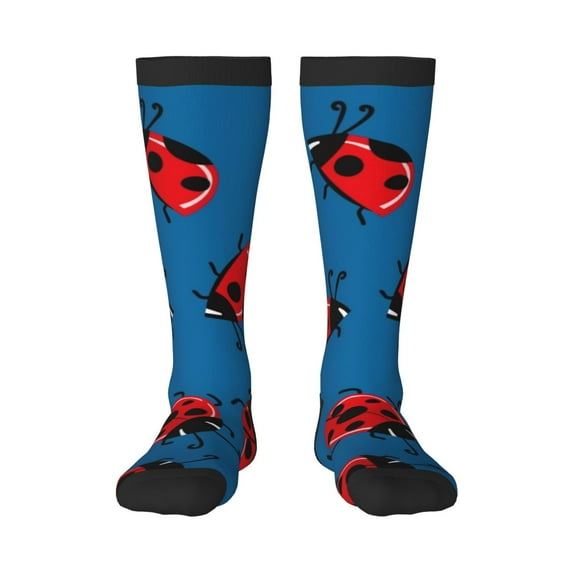 Sigee Colorful Ladybird for Socks for Men Women Socks Stocking Compression Socks