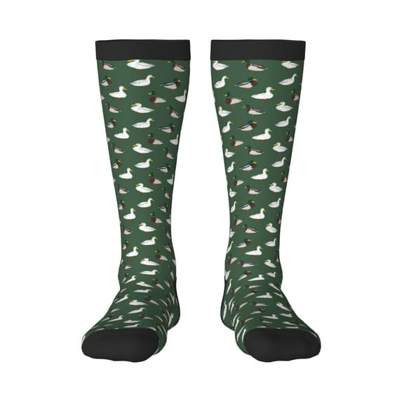 Sigee Colorful Mallard Duck for Socks for Men Women Socks Stocking Compression Socks