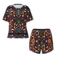 thumbnail image 1 of Sigee Colorful Mexican2 for Sleepwear Casual Pjs with Pockets Women's Pajamas Sets Shorts 2 Piece Short Sleeve Lounge Sets 3X-Large, 1 of 9