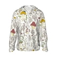 thumbnail image 1 of Sigee Colorful Mushrooms and Plants Print UPF50+ Men's Sun Protection Hoodie Shirt SPF UV Shirt Long Sleeve Fishing Outdoor Lightweight, S-3XL, 1 of 9