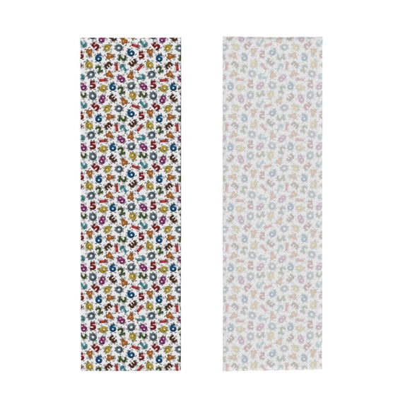 Sigee Colorful Numbers print High-Performance Cooling Towel, Instant Chill, UPF 50, Durable Microfiber, Ideal for Gym & Outdoor Use - 12x40in