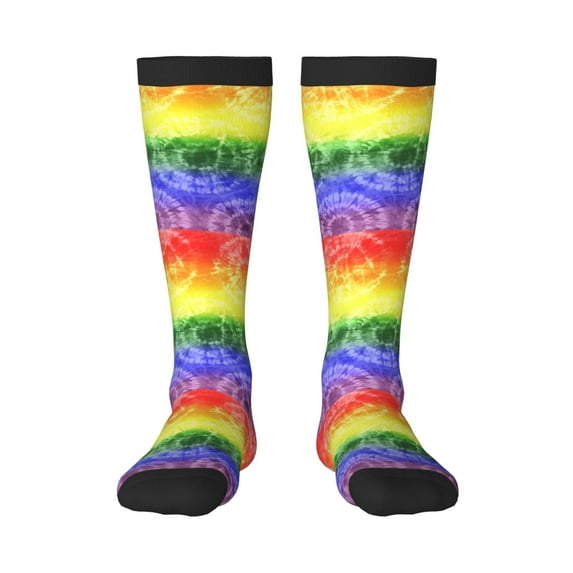Sigee Colorful Tie Dye for Socks for Men Women Socks Stocking Compression Socks