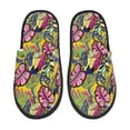 thumbnail image 1 of Sigee Colrful Tropical Leaves for Cozy Furry Slippers Super Soft Indoor and Outdoor Use, Non-Slip Sole Slip On House Slippers-Medium, 1 of 8