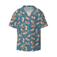 thumbnail image 1 of Sigee Corgi with Flowers Print Men's Shirts Casual Button Down Short Sleeve Summer Beach Shirt Hawaiian Vacation Shirts Tee Shirt-XX-Large, 1 of 7