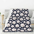 thumbnail image 1 of Sigee Cute Basebal for Flannel Blanket - Ultra-Soft, Warm and Cozy, Perfect for Couch, Bed, or Travel-50"x40", 1 of 6