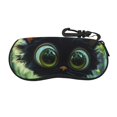 Sigee Cute BigEyed Black Cat for Soft Eyeglass Cases for Women and Men