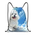 thumbnail image 1 of Sigee Cute Cloud Bichon Frise for Drawstring Bag String Backpack for Sports, Gym, Swimming, Beach, Travel-Medium, 1 of 6