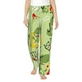 thumbnail image 1 of Sigee Cute Dinosaurs Cartoon Print Women's Soft Pajama Pants - Breathable and Comfortable Lounge Sleep Bottoms with Elastic Waistband and Pockets-XX-Large, 1 of 9