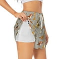 thumbnail image 1 of Sigee Cute Dog for Women's Athletic Shorts High Waisted Running Shorts Pocket Sporty Short Gym Elastic Workout ShortsLarge, 1 of 9
