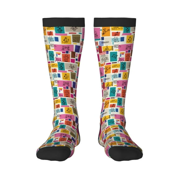 Sigee Cute Doodles for Socks for Men Women Gifts for Him Boyfriend Teenage Boys Stocking Stuffers