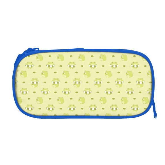 Sigee Cute Frog3 for Portable Pencil Pouch with Zipper for Students, Artists, and Office Use
