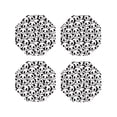 thumbnail image 1 of Sigee Cute Panda for Water-Resistant, Heat-Resistant, Non-Slip Leather Coasters Set, Ideal for Coffee Table, Office, Bar, Home Decor-Octagon, 1 of 6