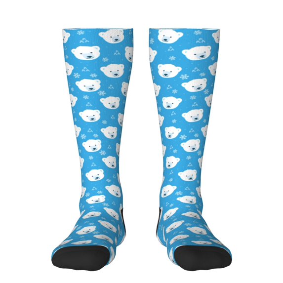 Sigee Cute Polar Bear for Socks for Men Women Socks Stocking Compression Socks