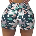thumbnail image 1 of Sigee Cute Poodle Dog Print Women's High Waist Workout Shorts - Squat Proof, Tummy Control, Yoga and Gym Activewear-XX-Large, 1 of 9