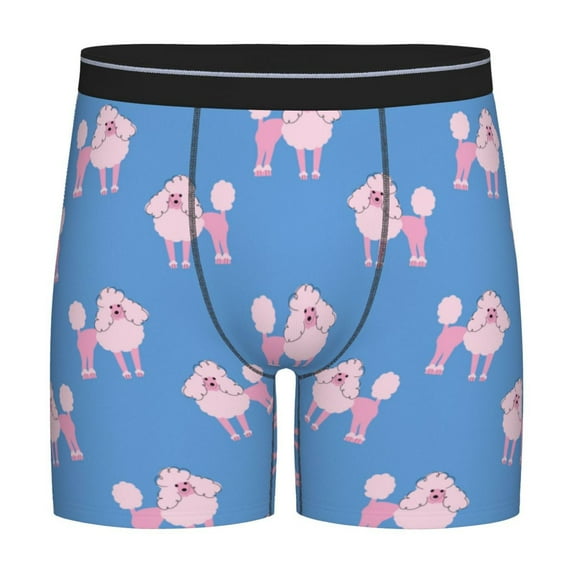 Sigee Cute Poodle Dog for Men's Boxer Briefs,Moisture Wicking and Breathable XX-Large