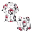 thumbnail image 1 of Sigee Cute Poodle Dog for Sleepwear Casual Pjs with Pockets Women's Pajamas Sets Shorts 2 Piece Short Sleeve Lounge Sets 4X-Large, 1 of 1