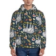 thumbnail image 1 of Sigee Cute Sloth for Men's Pullover Hoodie Sweatshirts Adult Casual Long Sleeve Sweatshirts ,Sizes S-4XL-X-Large, 1 of 7