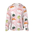 thumbnail image 1 of Sigee Cute Sushi Print UPF50+ Men's Sun Protection Hoodie Shirt SPF UV Shirt Long Sleeve Fishing Outdoor Lightweight, S-3XL, 1 of 9