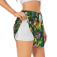 thumbnail image 1 of Sigee Cute Tribal Leopards for Women's Athletic Shorts High Waisted Running Shorts Pocket Sporty Short Gym Elastic Workout ShortsLarge, 1 of 9