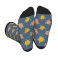 thumbnail image 1 of Sigee Cute Turtle for Contrast Design Crew Soft Moisture-Wicking Socks Crew Casual Athletic Stretchy Loose Socks, 1 of 7
