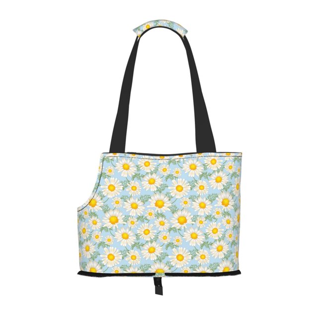 Sigee Daisies Flowers for Pet Carrier Bag for Puppy with Pockets for