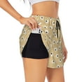 thumbnail image 1 of Sigee Daisies Flowers for Women's Athletic Shorts High Waisted Running Shorts Pocket Sporty Short Gym Elastic Workout ShortsX-Large, 1 of 9