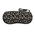 Sigee Daisy for Soft Eyeglass Cases for Women and Men Zipper Portable