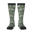 thumbnail image 1 of Sigee Deer And Flowers for Socks for Men Women Socks Stocking Compression Socks, 1 of 6