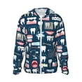 thumbnail image 1 of Sigee Dental Print UPF50+ Men's Sun Protection Hoodie Shirt SPF UV Shirt Long Sleeve Fishing Outdoor Lightweight, S-3XL, 1 of 9