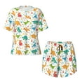 thumbnail image 1 of Sigee Dinosaur for Sleepwear Casual Pjs with Pockets Women's Pajamas Sets Shorts 2 Piece Short Sleeve Lounge Sets 4X-Large, 1 of 9