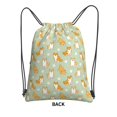 thumbnail image 1 of Sigee Dog And Flower for Drawstring Zipper Backpack ,Waterproof, Durable, Lightweight Gym Bag for Sports, 1 of 5
