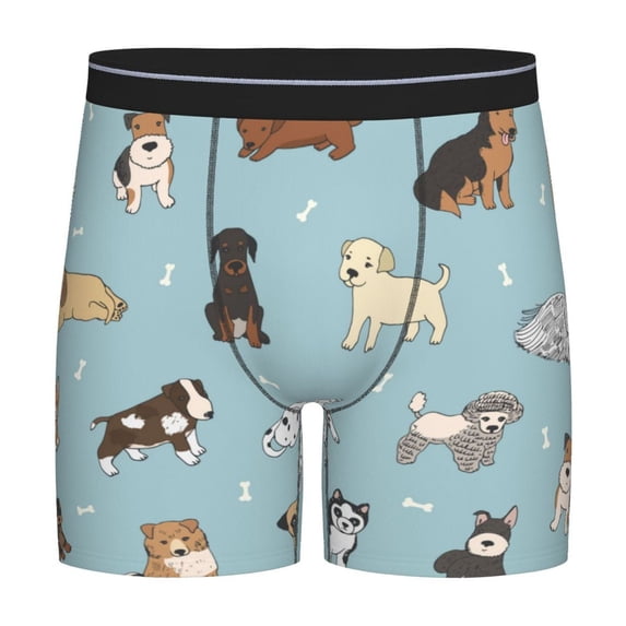 Sigee Dog Pets for Men's Boxer Briefs,Moisture Wicking and Breathable Small